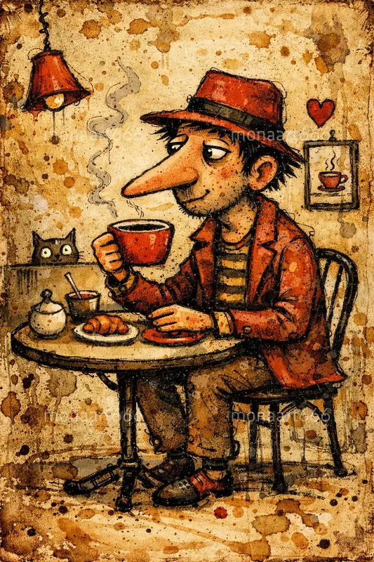 Vintage Grunge Whimsy British Folk Art