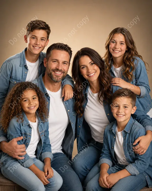 Realistic Family Studio Portraits