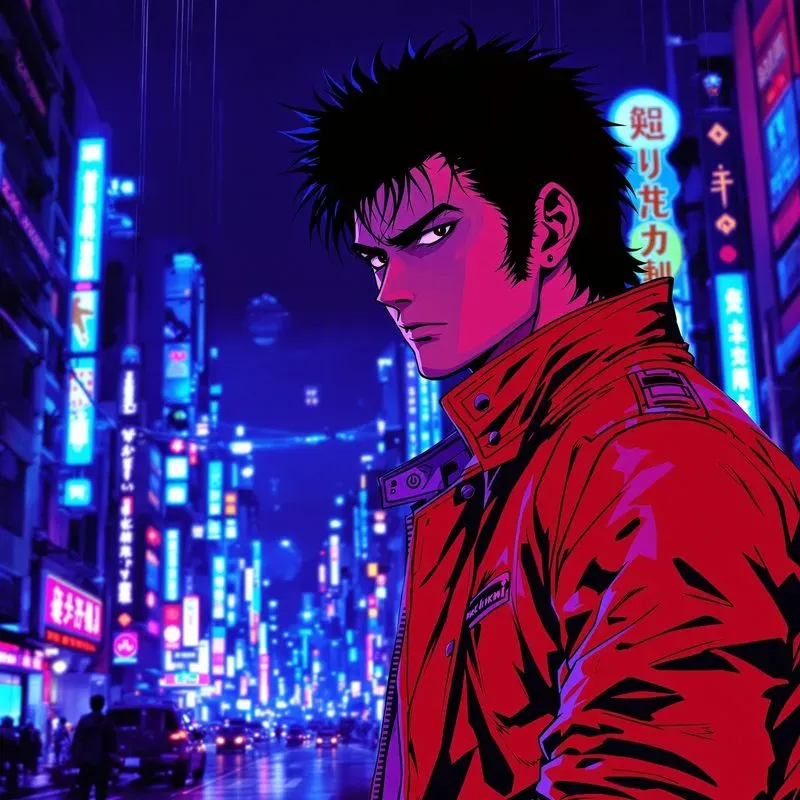 Anime Art Cyberpunk Style Characters