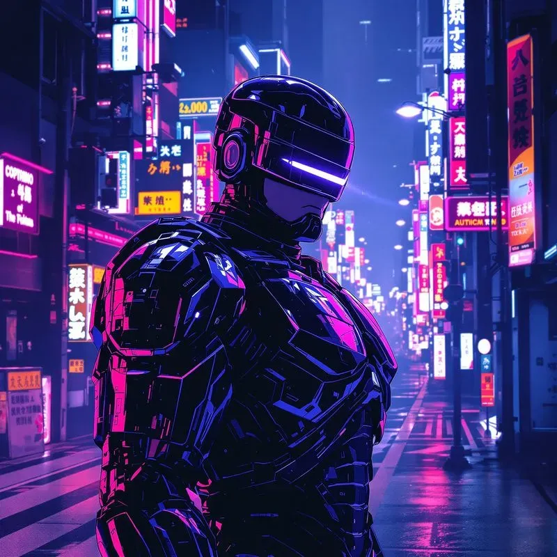 Anime Art Cyberpunk Style Characters