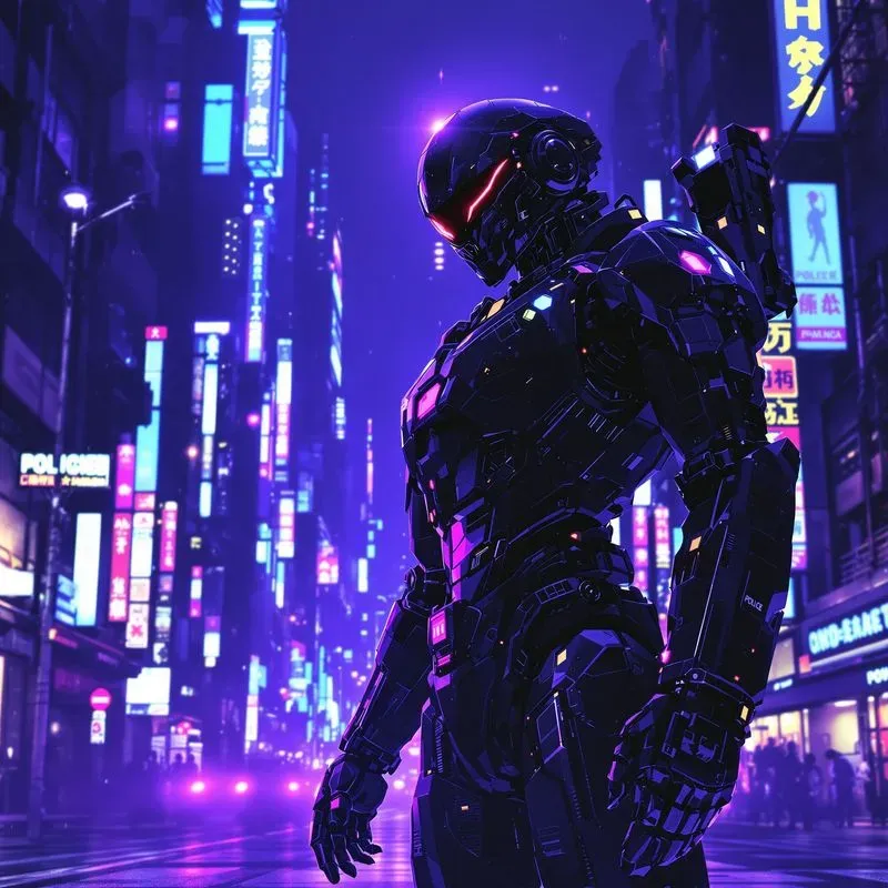 Anime Art Cyberpunk Style Characters