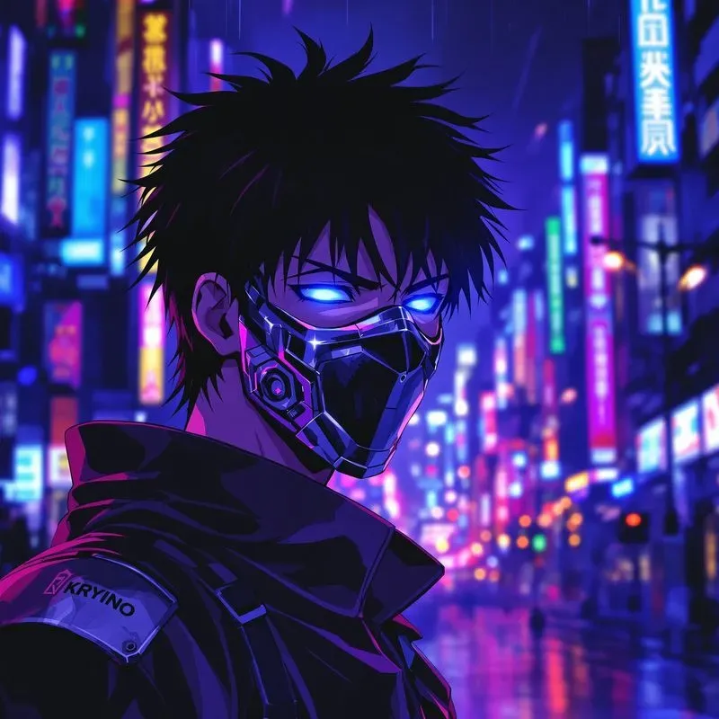 Anime Art Cyberpunk Style Characters