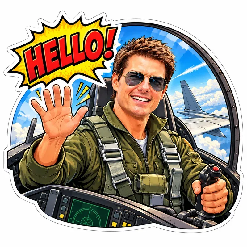 Personalized Comic Reaction Stickers