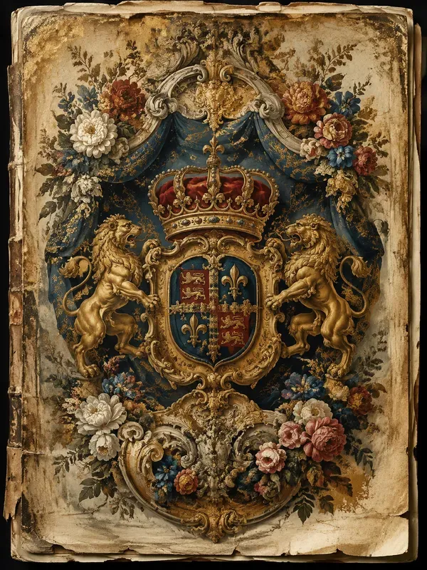 Baroque Junk Journal Page Generator