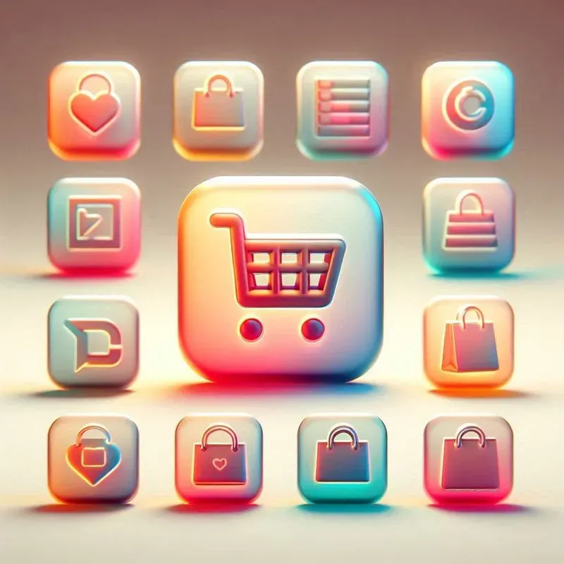 3D Glassmorphism App Icon Packs