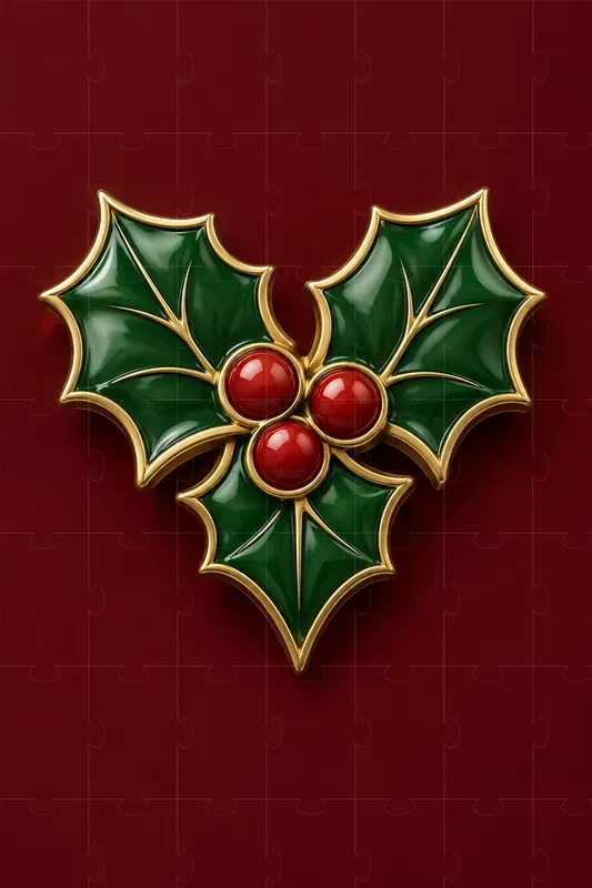 Botanical Enamel Emblem Art