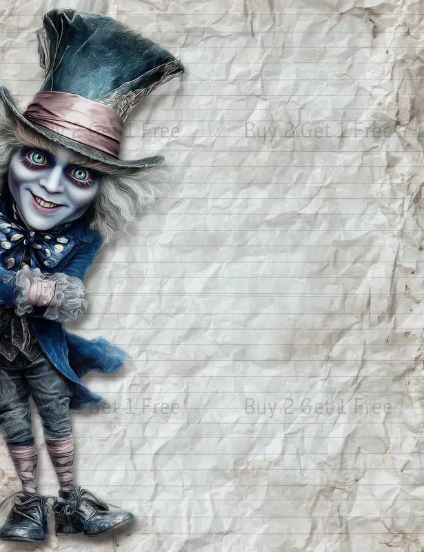 Alice In Gothic World Plain Papers