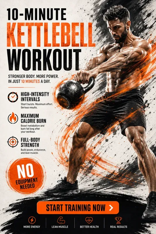 Dynamic Fitness Home Workout Poster Art