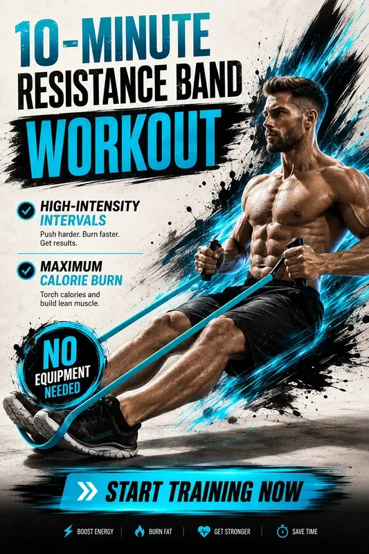 Dynamic Fitness Home Workout Poster Art