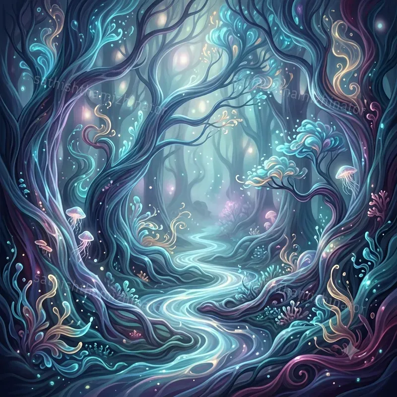 Ethereal Fluid Fantasy Art