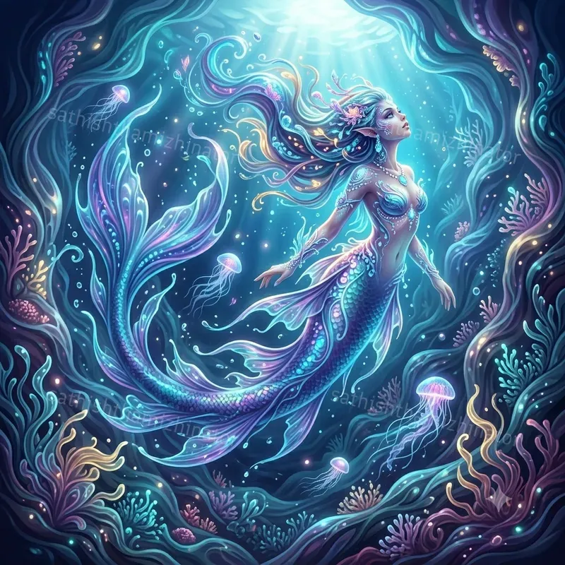 Ethereal Fluid Fantasy Art