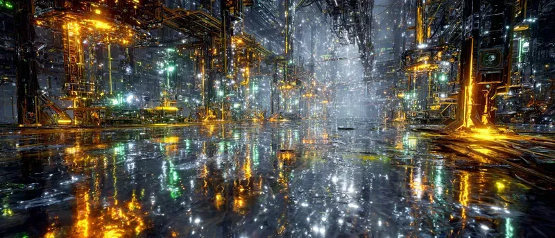 Cinematic Industrial Logistics Hubs