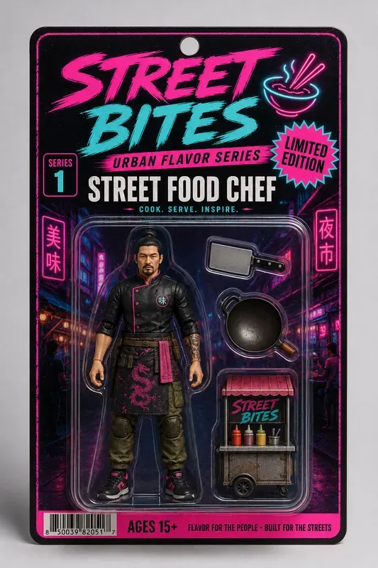 Collectible Action Figure Packaging Kits
