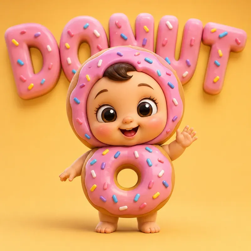 Cute Food Baby Mascots