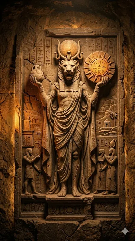 Ancient Stone Basrelief Carving Art