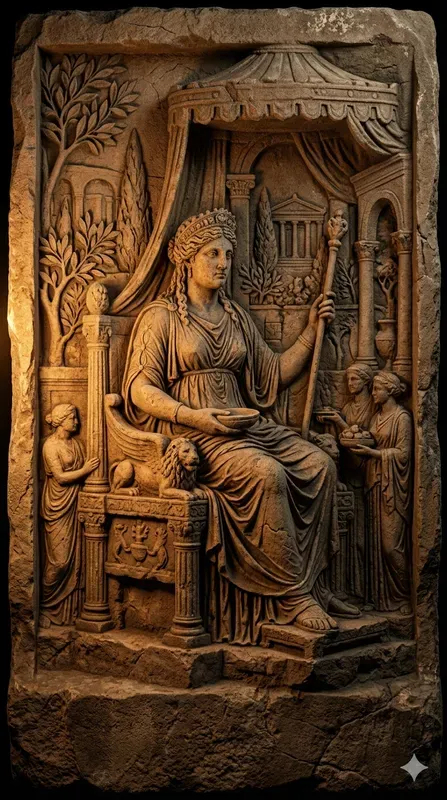 Ancient Stone Basrelief Carving Art