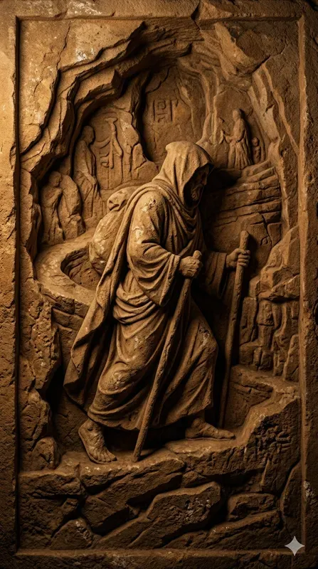 Ancient Stone Basrelief Carving Art
