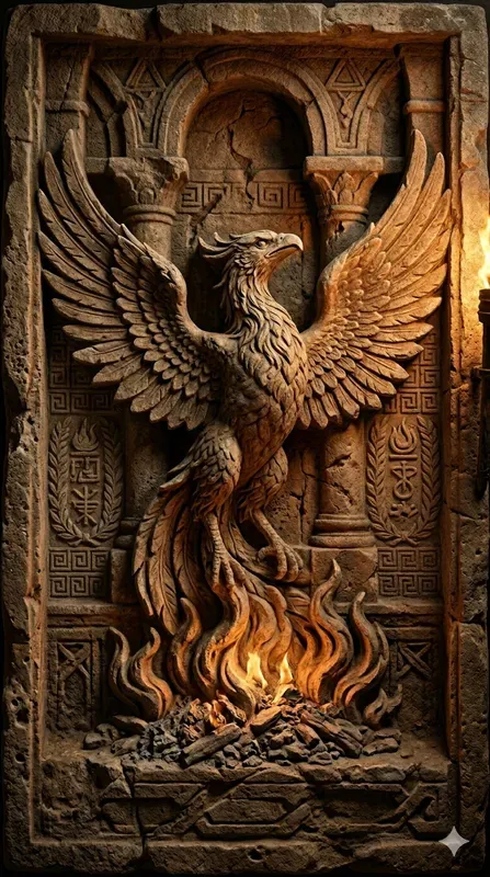 Ancient Stone Basrelief Carving Art
