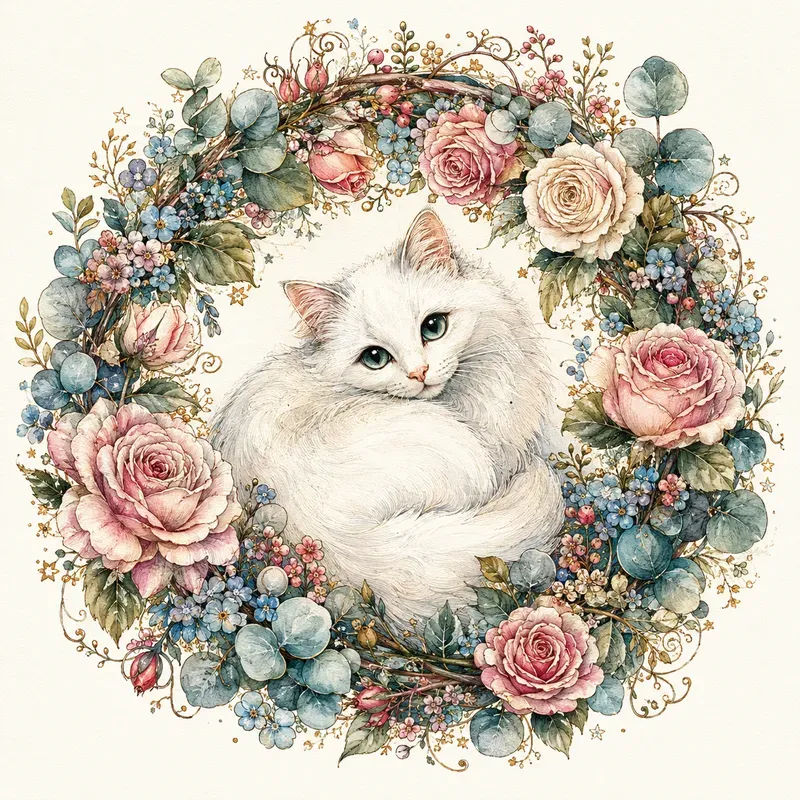 Whimsical Floral Animal Illustrations