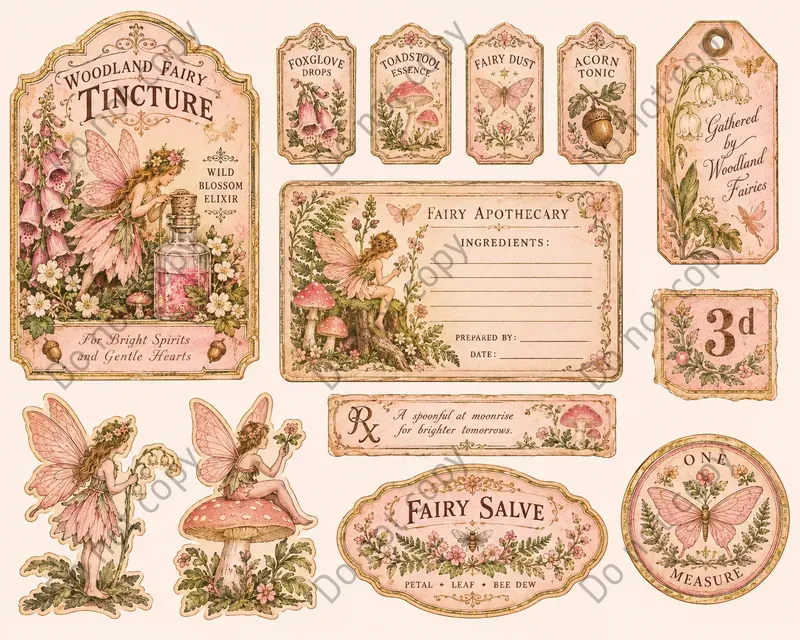 Fairy Apothecary Ephemera Sheets