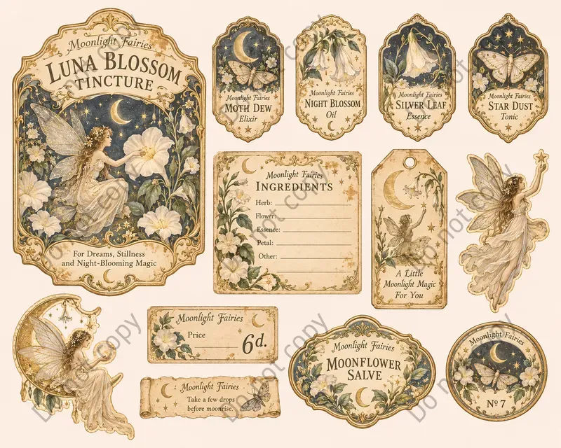 Fairy Apothecary Ephemera Sheets