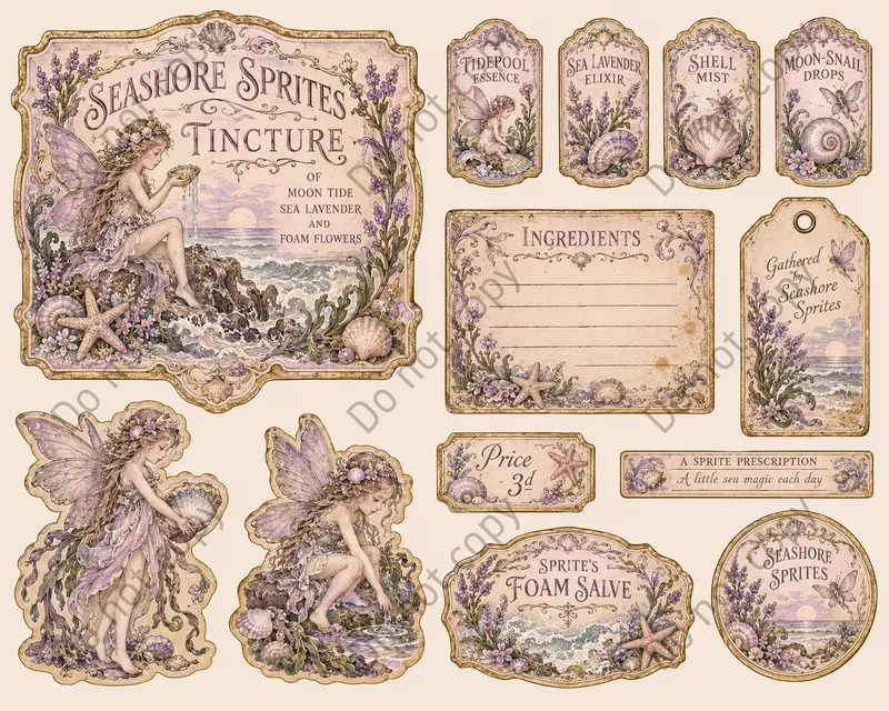 Fairy Apothecary Ephemera Sheets