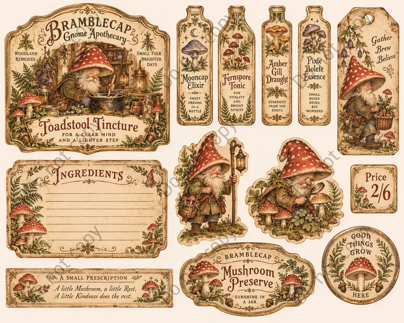 Fairy Apothecary Ephemera Sheets