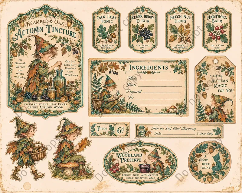 Fairy Apothecary Ephemera Sheets