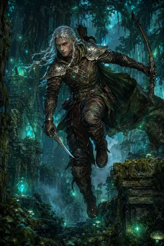 Cinematic Fantasy Warrior Character Art