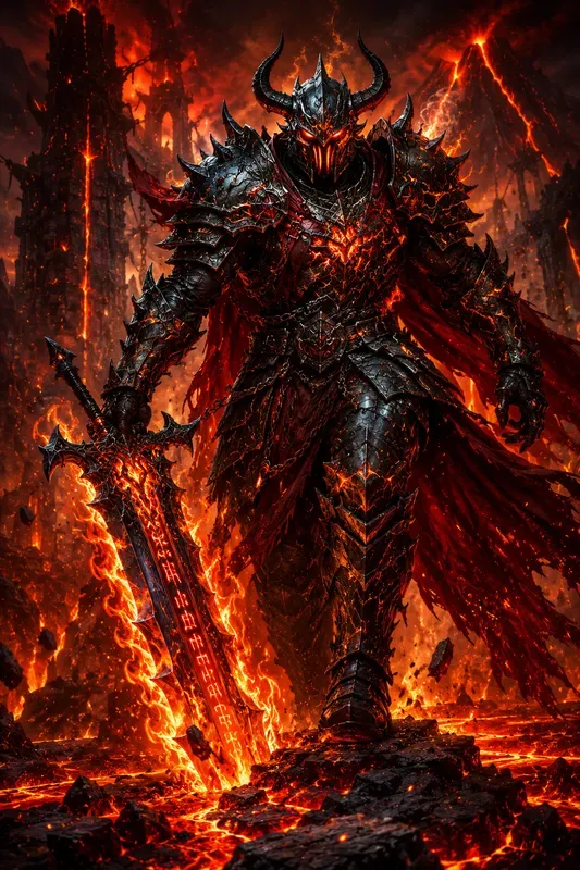 Cinematic Fantasy Warrior Character Art