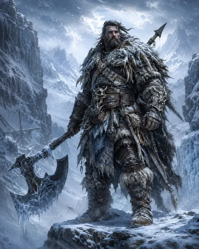 Cinematic Fantasy Warrior Character Art