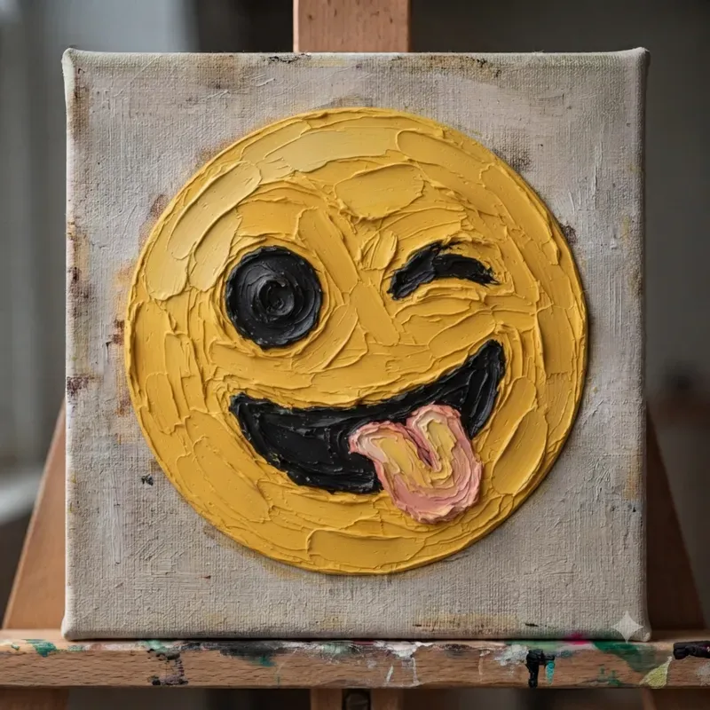 Oil Painting Emoji Portrait Collections
