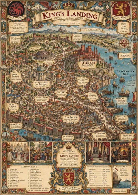 Vintage Pictorial City Map Generator
