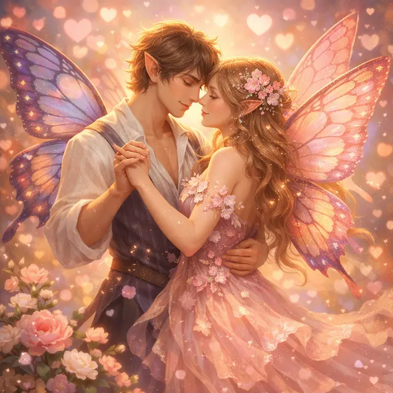 Romantic Fantasy Couples Art