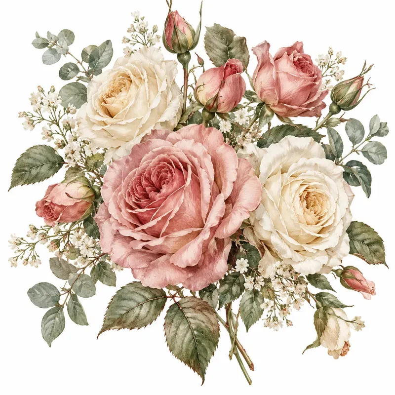 Victorian Botanical Clipart Generator