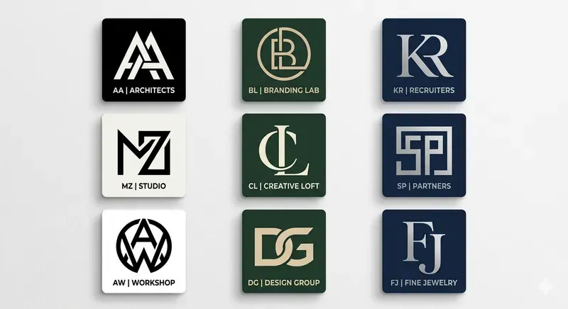 Premium Monogram Logo Grids