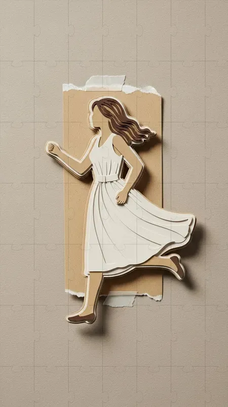 Paper Cutout Dynamic Characters