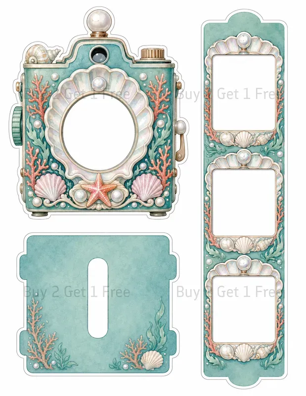 Camera Photo Slider Ephemera Sheets