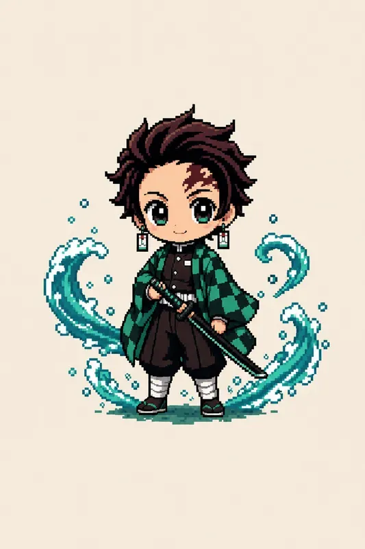 Tiny Pixel Anime Mascot Generator
