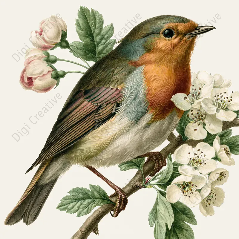 Vintage Naturalist Wildlife Plate Art