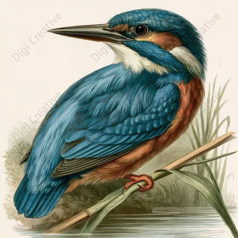 Vintage Naturalist Wildlife Plate Art