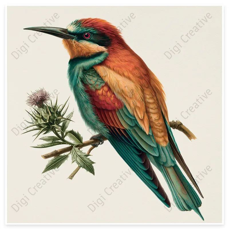 Vintage Naturalist Wildlife Plate Art
