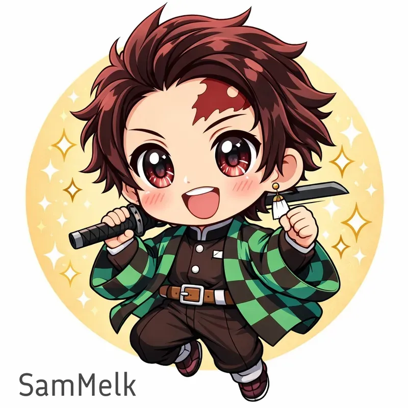 Cute Glossy Chibi Characters