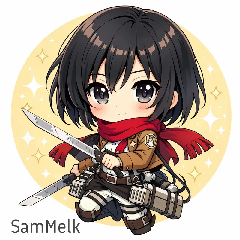 Cute Glossy Chibi Characters