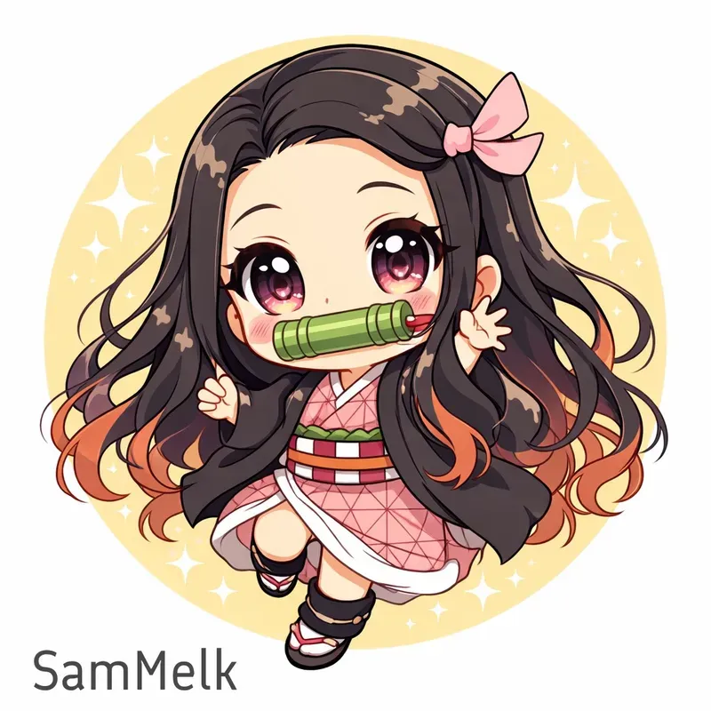 Cute Glossy Chibi Characters