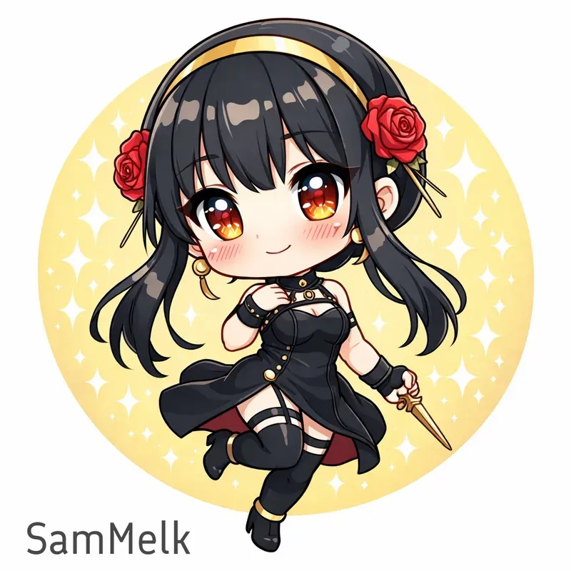 Cute Glossy Chibi Characters