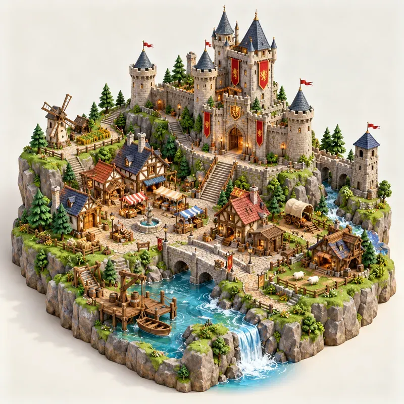 Isometric Miniature Worlds