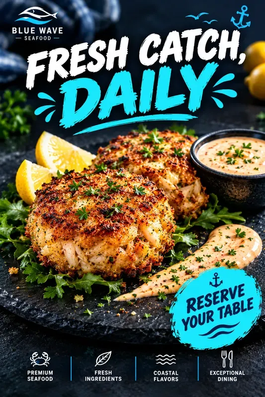 Seafood Restaurant Ad Poster Generator