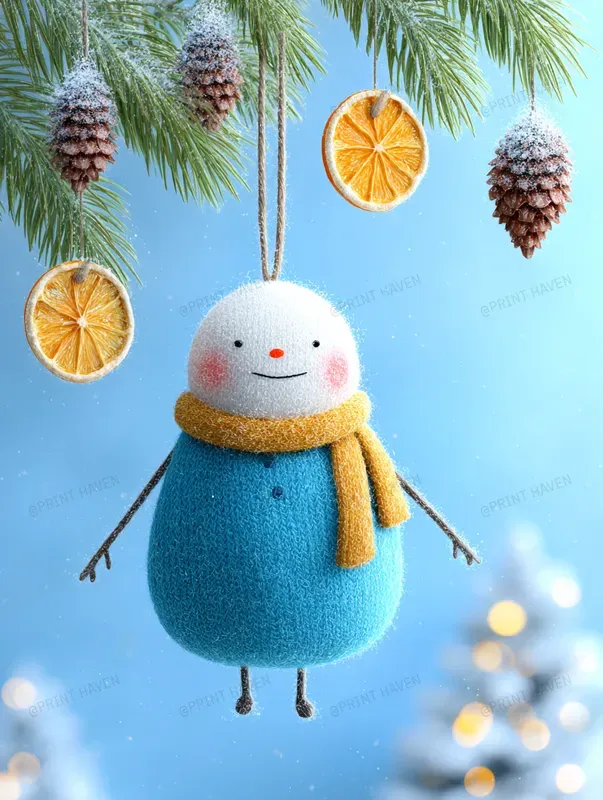 Cozy Knitted Christmas Ornaments