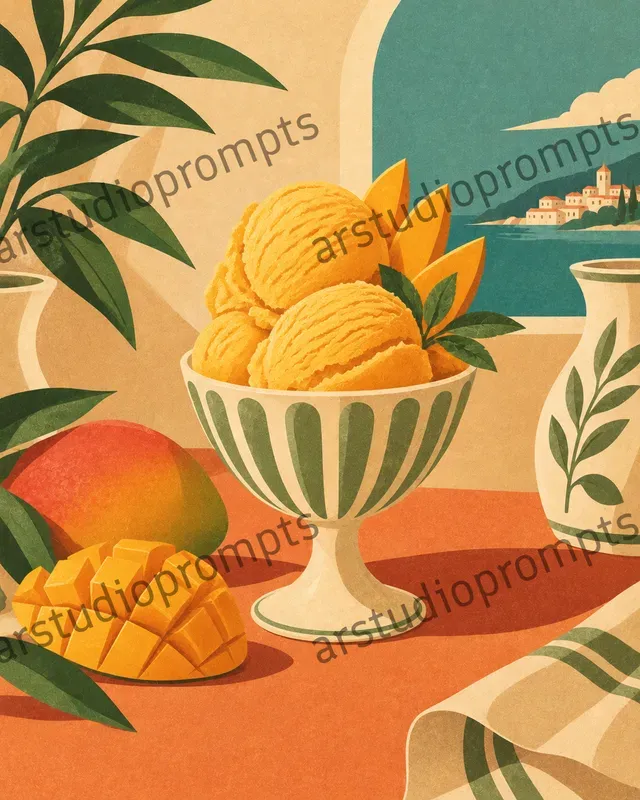 Retro Gelato Still Lifes